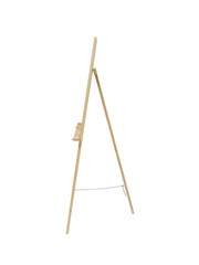 Wooden painter easel isolated on white