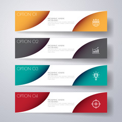 Design flat shadow template banners /graphic or website .Vector/