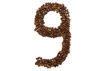 number nine of coffee beans