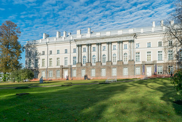Fototapeta premium The Great Palace the Catherine Park in the Museum-reserve Tsarskoye Selo in Pushkin, Russia
