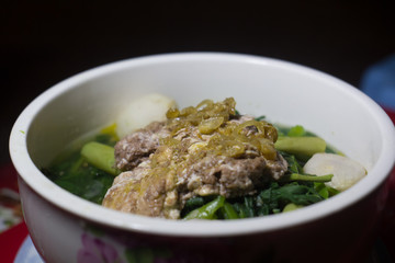 crab soup cook ( vietnam food )