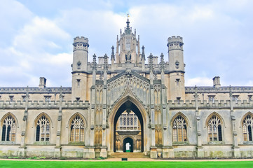 Fototapeta na wymiar View of St John's College, University of Cambridge in Cambridge, England, UK.