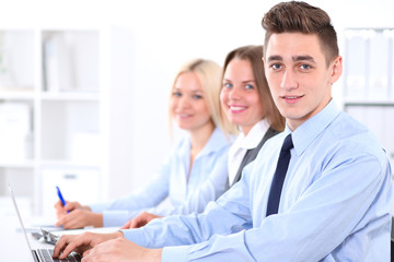 Obraz premium Business people at meeting