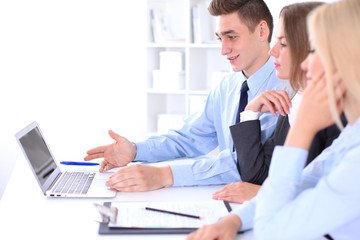 Business people at meeting