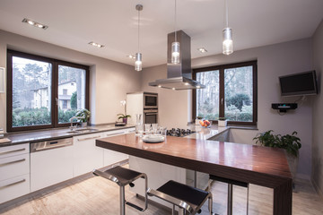 Light and modern kitchen