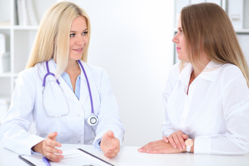 Fototapeta premium Doctor and patient in hospital