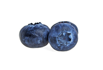 Blueberries isolated on white background