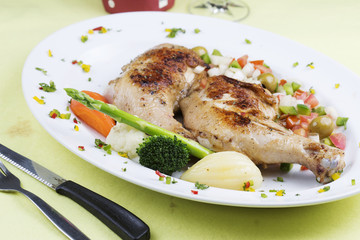 Grilled chicken steak