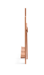 Wooden painter easel isolated on white