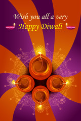 Holy diya for Diwali festival