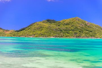 Fototapeta premium Beautiful Coast of Praslin, Seychelles