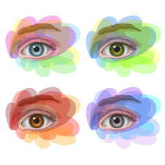 Eyes with different colors