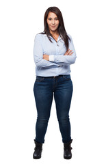Obraz premium cool business woman standing