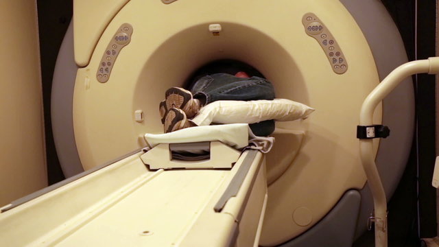Hospital emergency room MRI man being scanned P HD 1477