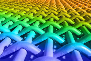 Fototapeta premium Colorful Steel network background