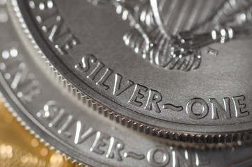 Silver (word) on United States Silver Eagle Coin