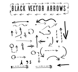 black vector arrows
