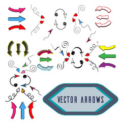 Colored vector arrows