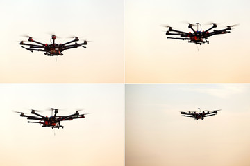 Fototapeta na wymiar Quadcopter, copter, drone