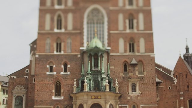 Church of St. Mary in the main Square in the city of Krakow in Poland