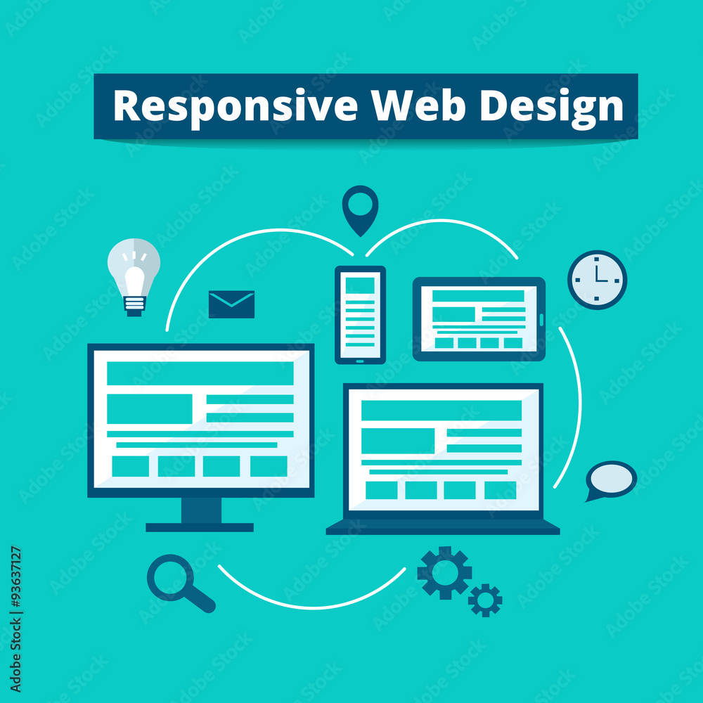 Wall mural responsive web design