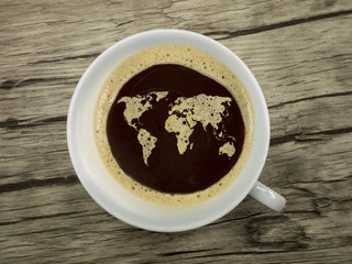 Die Welt im Kaffee