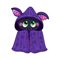 Bat on Halloween Vector