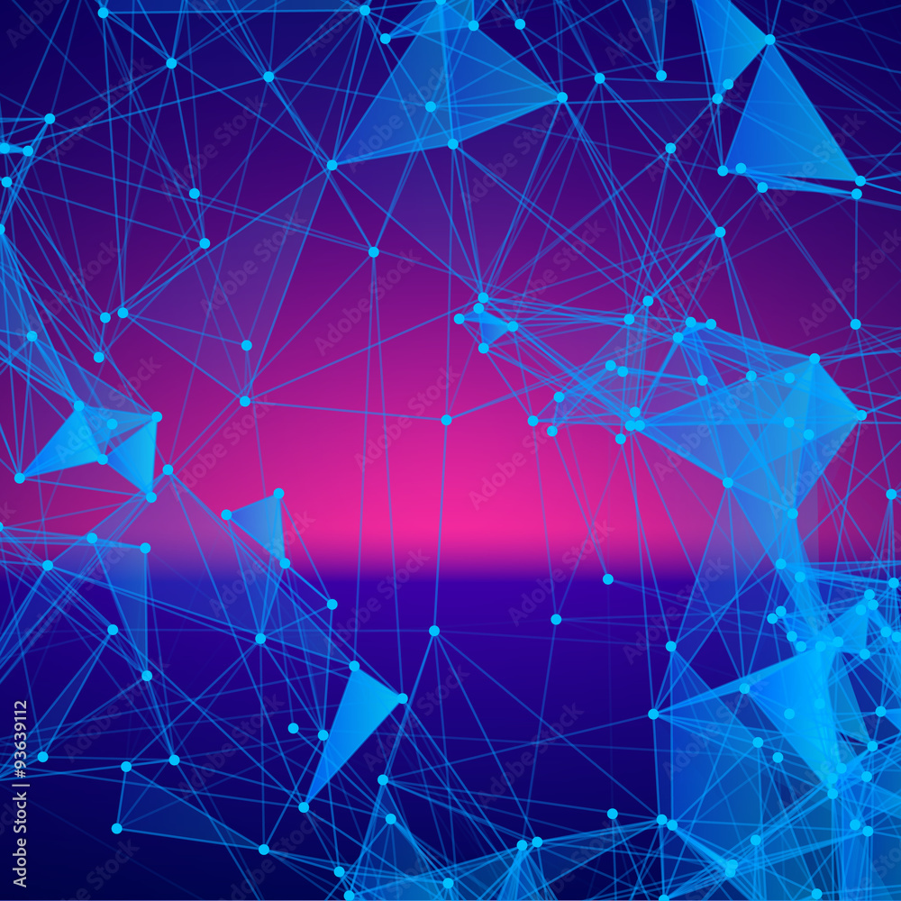 Poster Abstract background with dotted grid