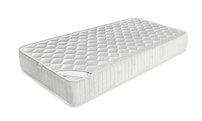 Mattress that supported you to sleep well all night isolated on