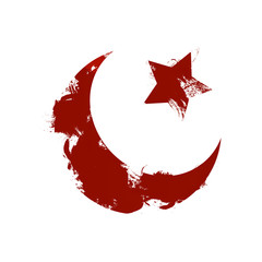 Abstract Turkey Flag.