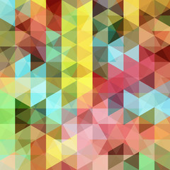 Fototapeta premium abstract background consisting of yellow, blue, green, red, pink triangles