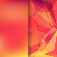 abstract background consisting of red, orange, yellow triangles