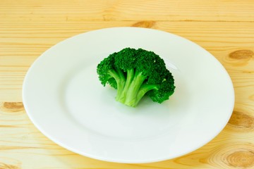 Broccoli on plate