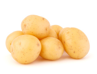 new potato tuber isolated on white background cutout