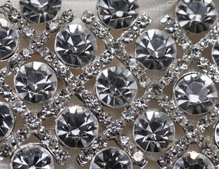 Decorations dress, rhinestones, diamonds shine brightly in the s