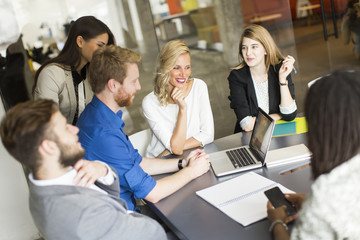Young people in the office
