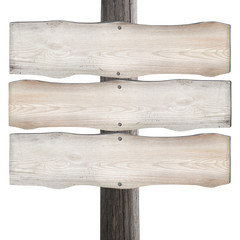 Wooden signpost concept