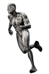 Fototapeta premium 3d rendered illustration of a male running