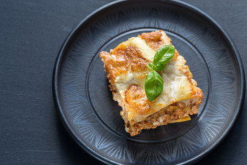 Lasagna with pesto