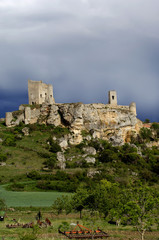 Fototapeta na wymiar ruins of Castle ,Catalañazor, Soria province, Spain