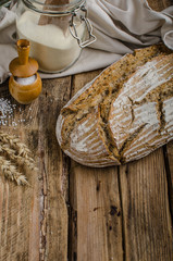 Homemade sourdough bread