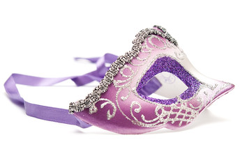 The purple silver mask