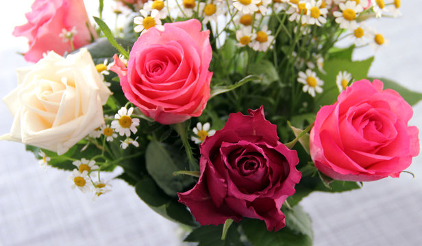 Bouquet de 4 roses