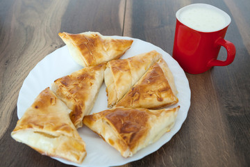 Homemade Cheese Pie with Yoghourt