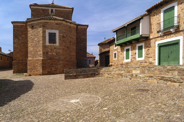 Obraz premium medieval village of Castrillo de los Polvazares, Leon province, Castilla y Leon, Spain