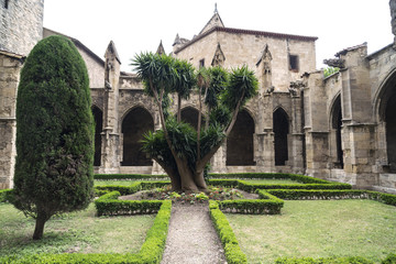 Fototapeta na wymiar Narbonne (France), cathedral cloister