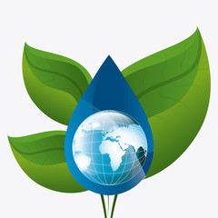 Obraz premium Save water ecology