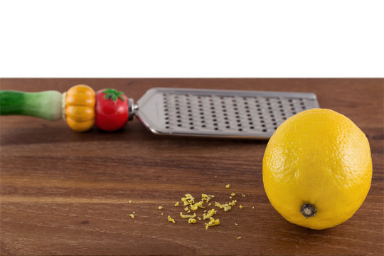 Lemon With Zest And Grater