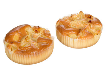 Small cake with apple fruits