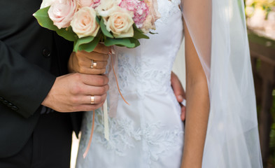 Naklejka premium wedding couple